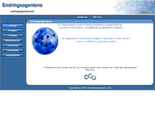 Tablet Screenshot of endringsagentene.com
